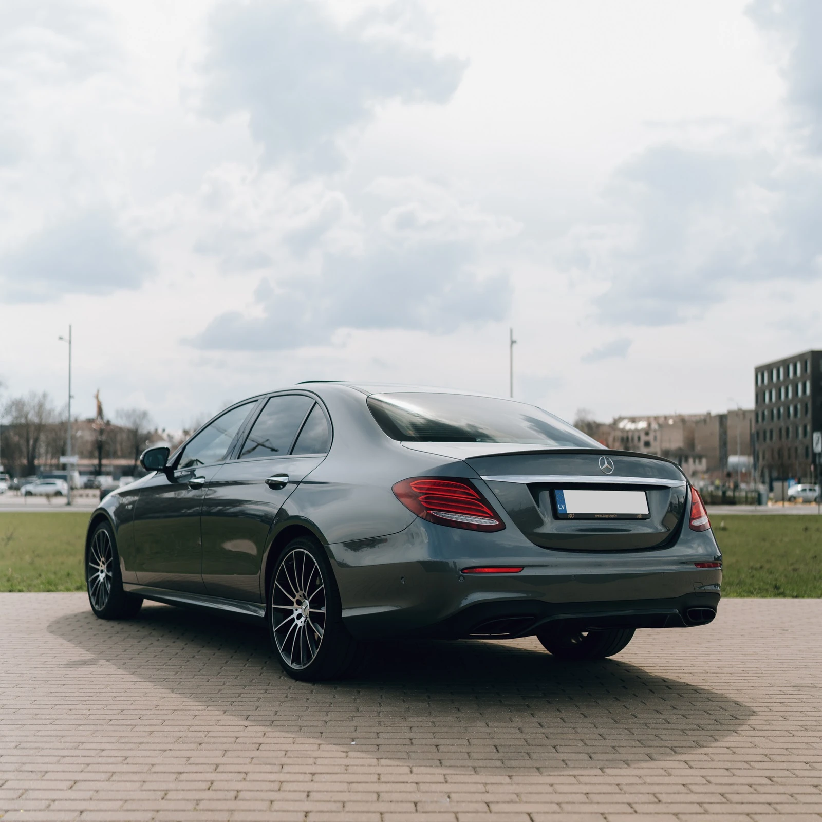 Mercedes-Benz E-Class business class vehicle rear view for executive and airport transfers