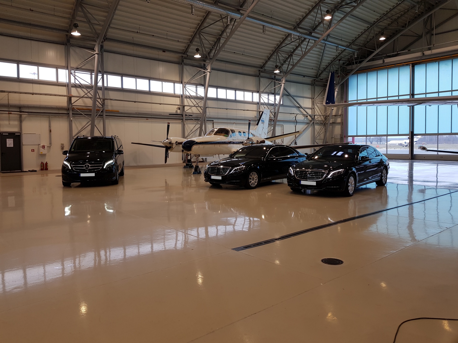 Comfortable luxury car transfer in Latvia with experienced chauffeurs