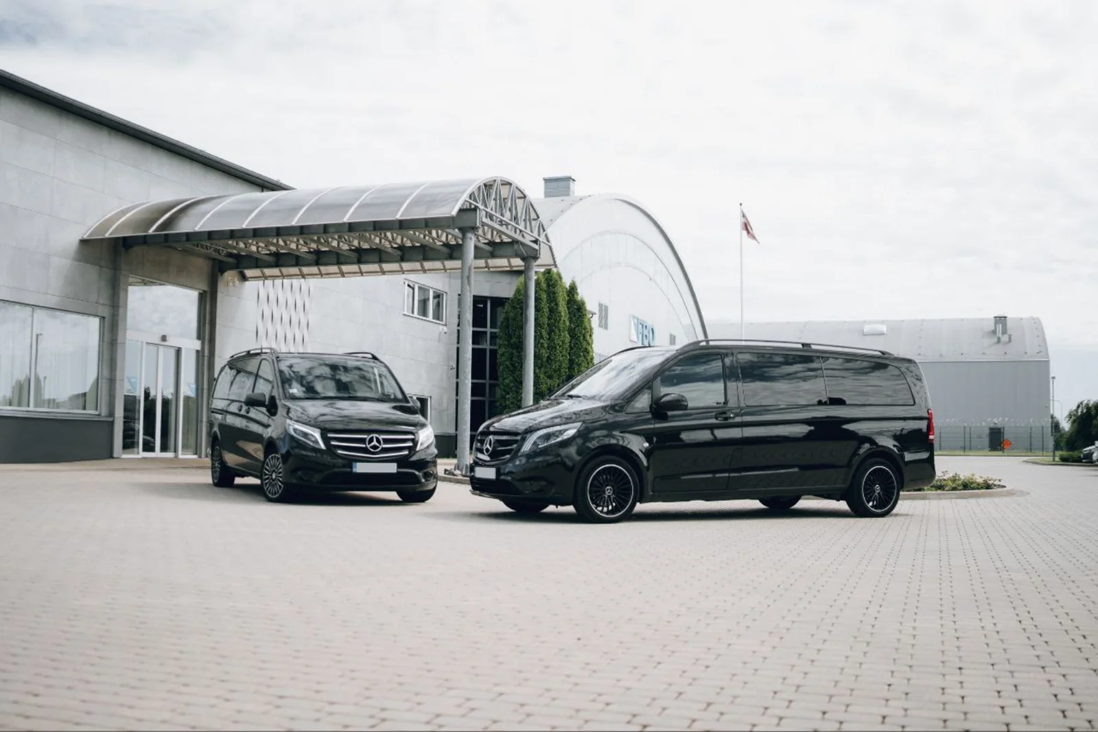 Minivan class vehicles for group airport and intercity transfers in Latvia